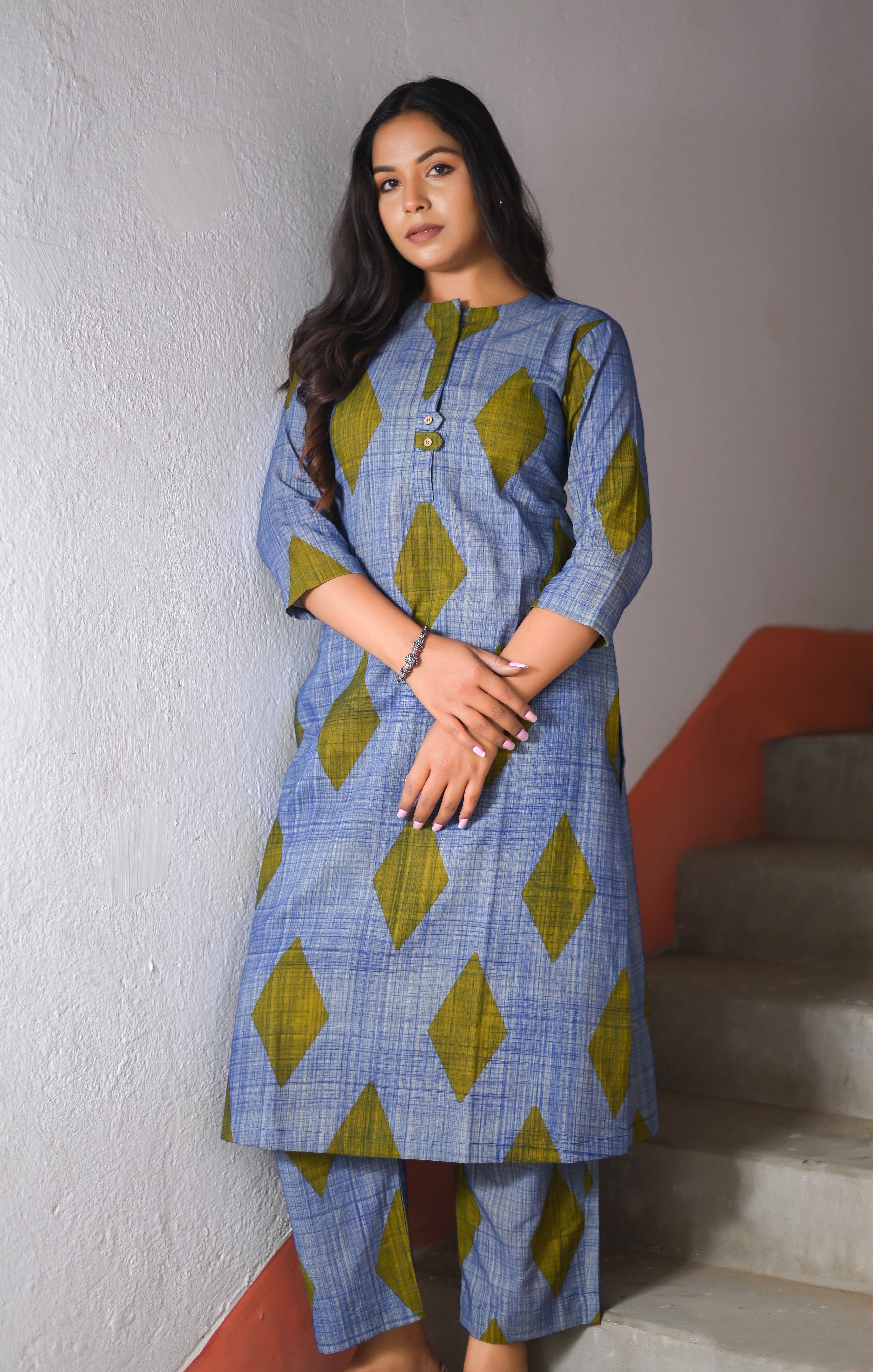 Handblock Printed Kurta With Pant