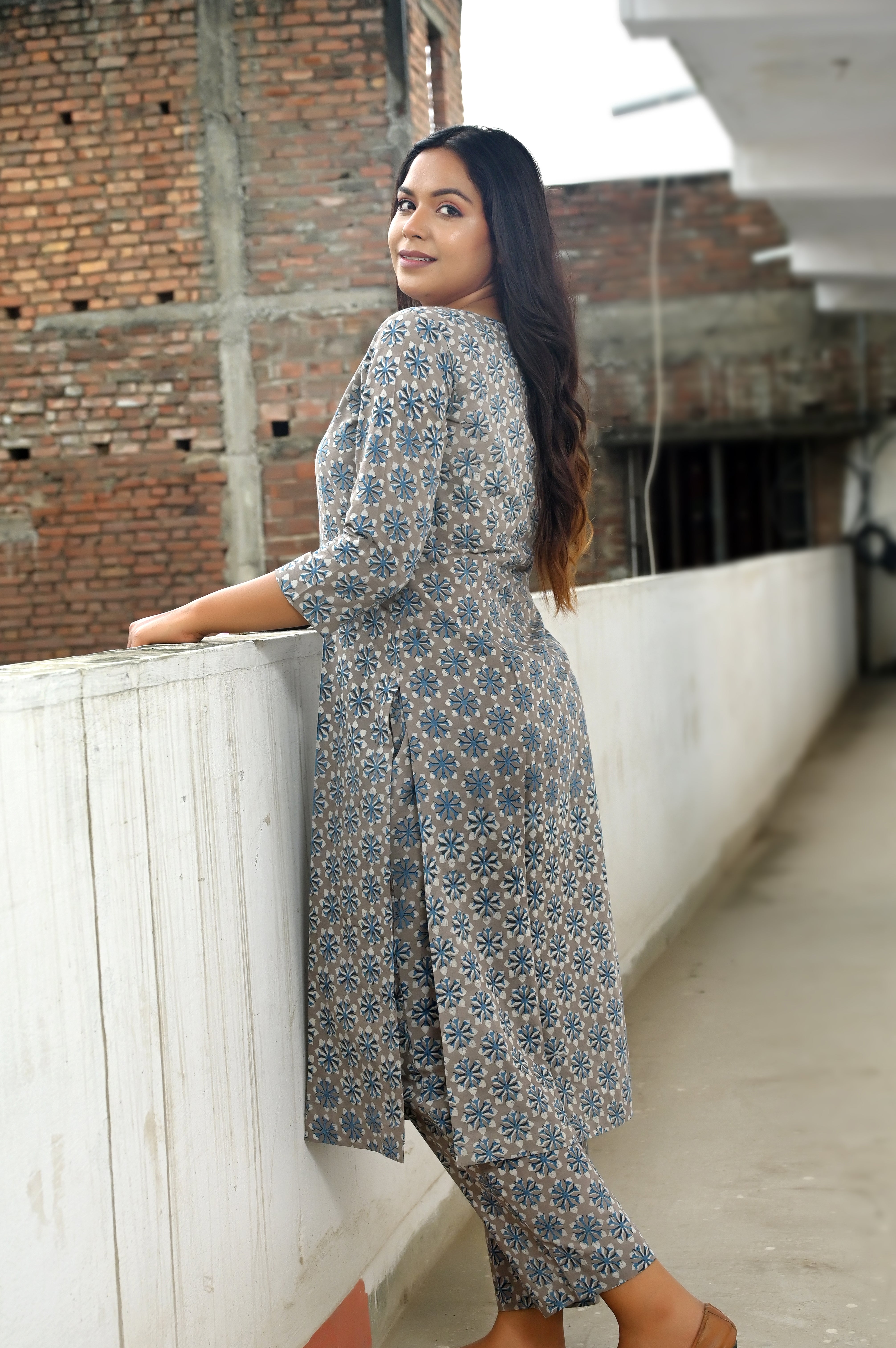 Handblock Printed Kurta With Pant