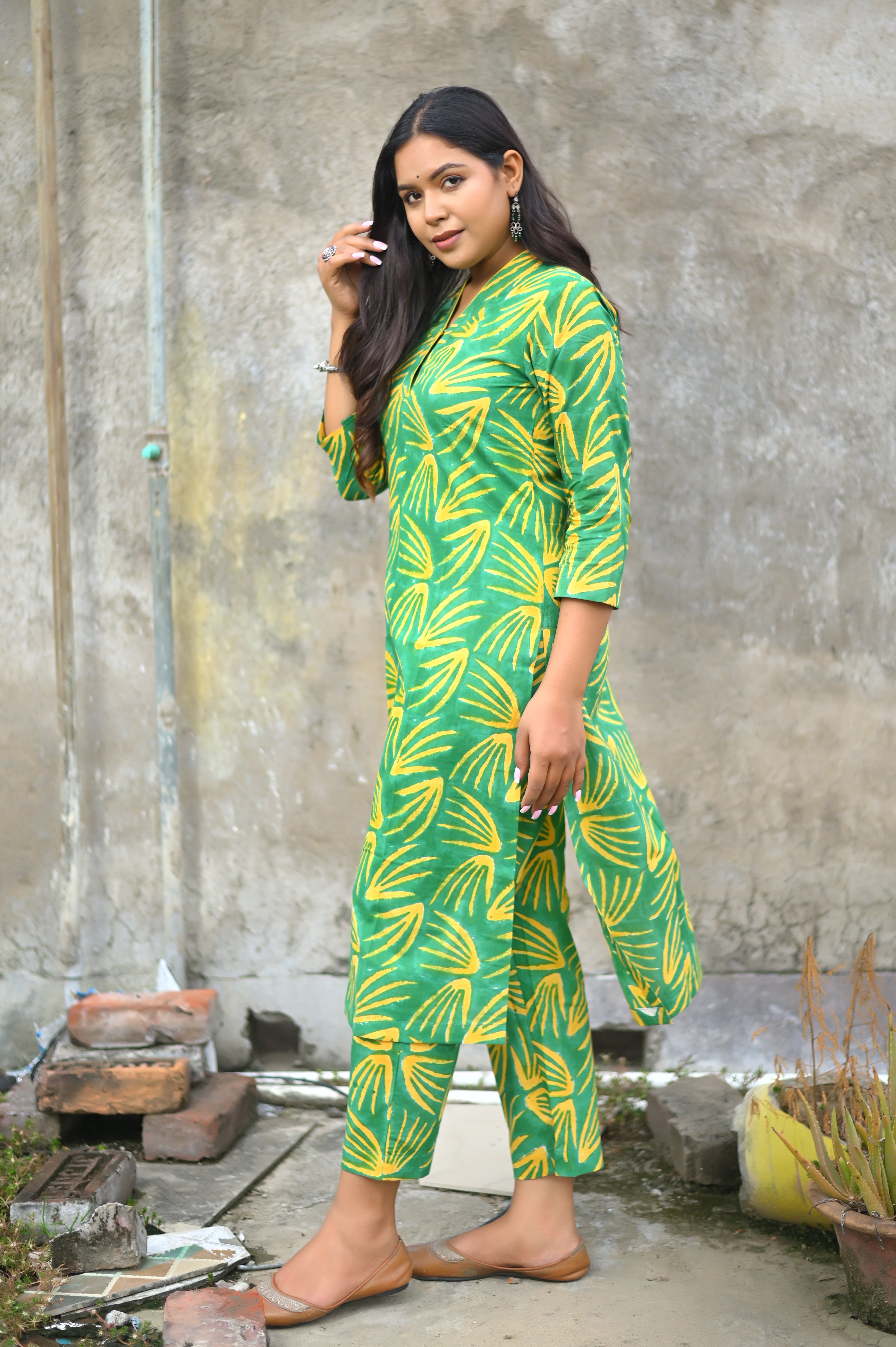 Handblock Printed Kurta With Pant