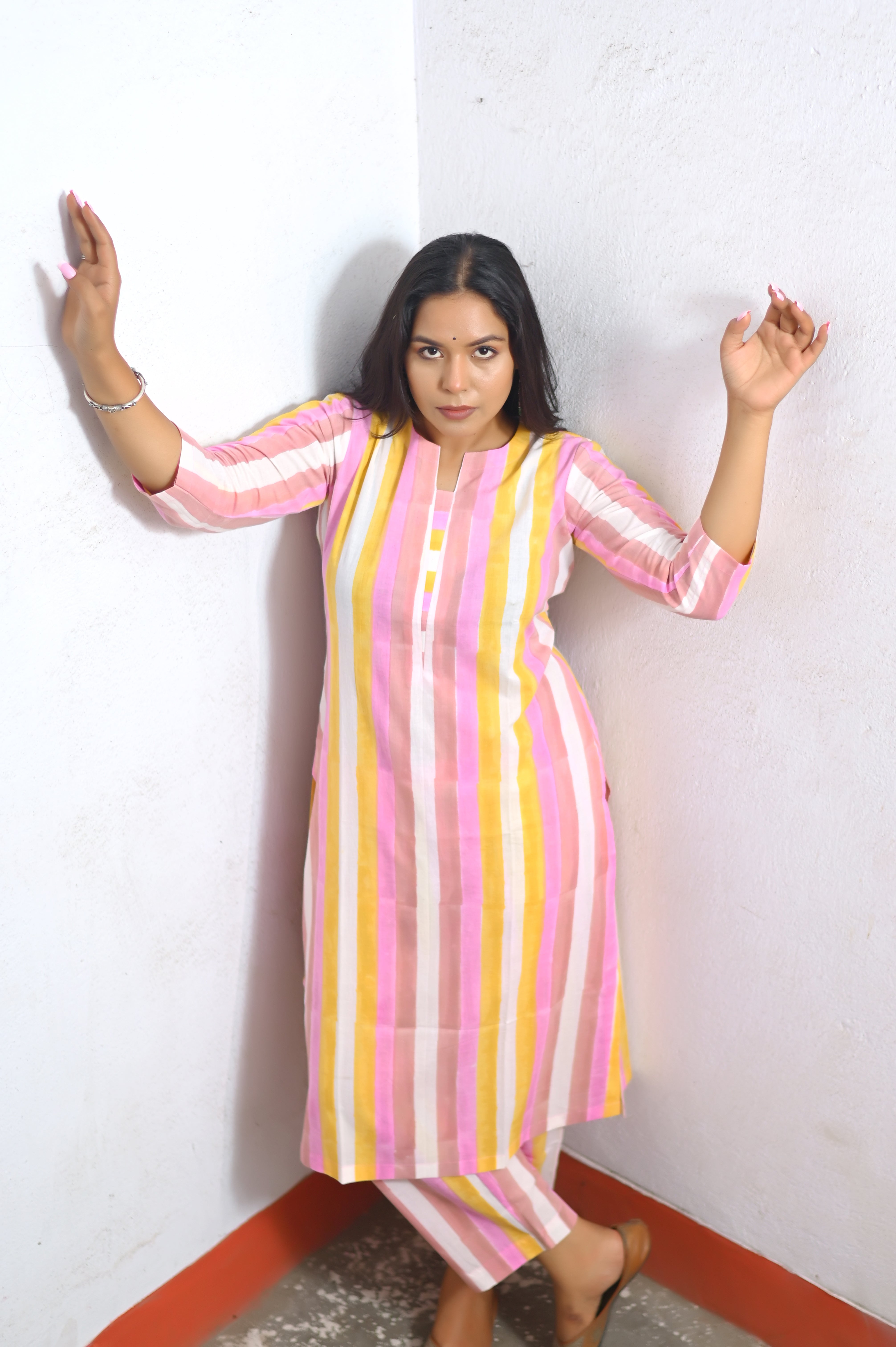 Handblock Printed Kurta With Pant