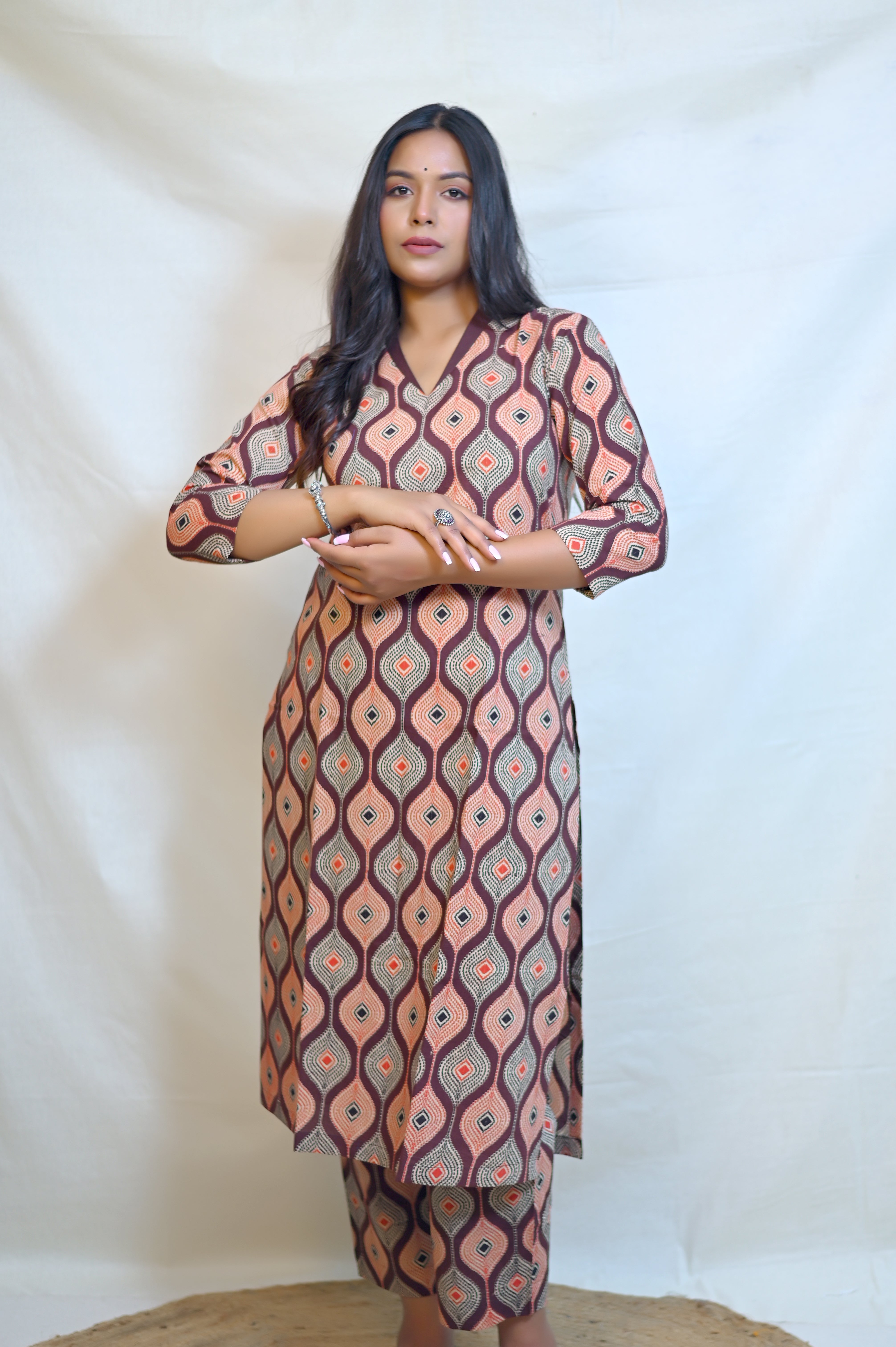 Handblock Printed Kurta With Pant