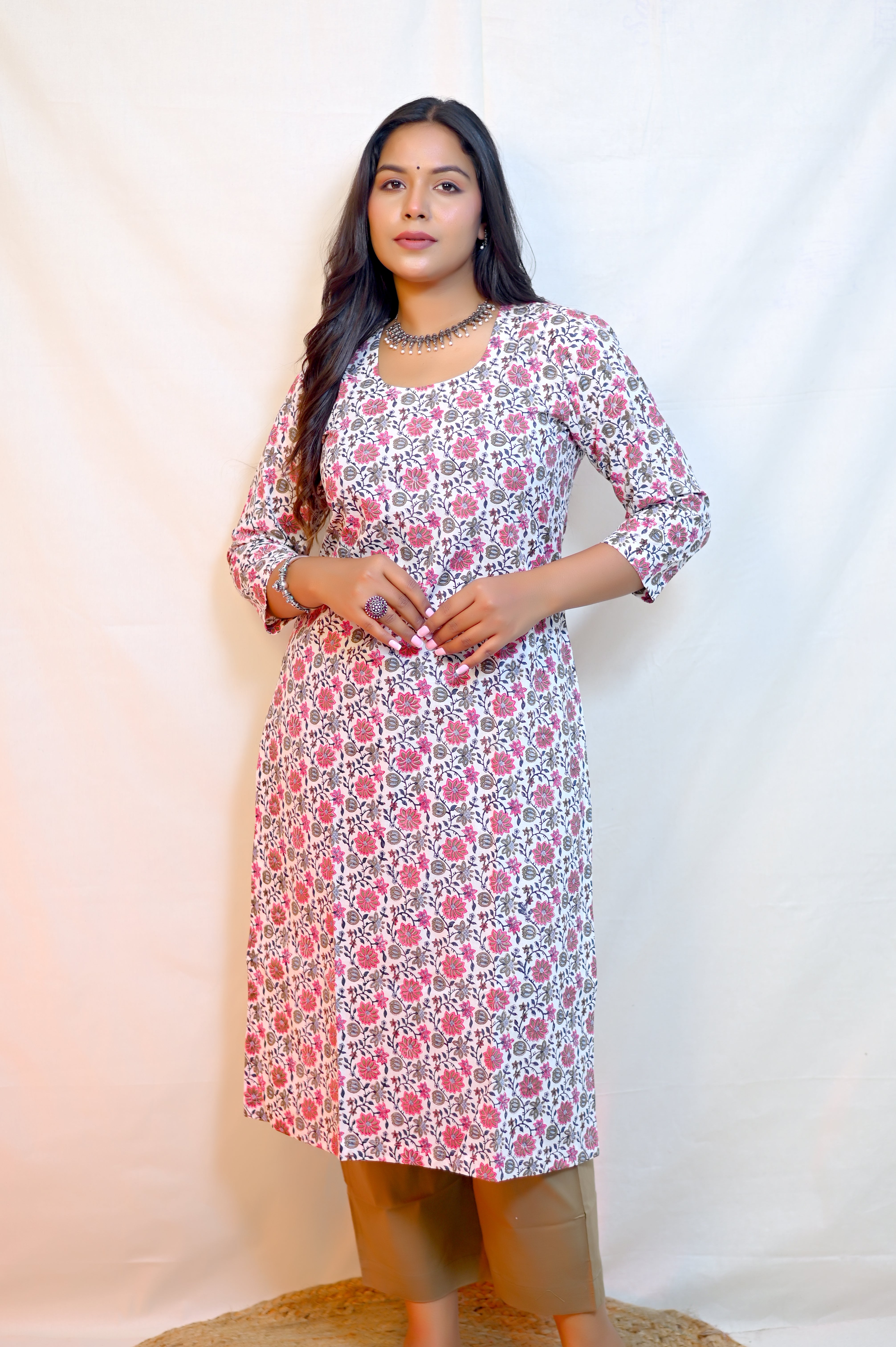 Handblock Printed Kurta With Pant
