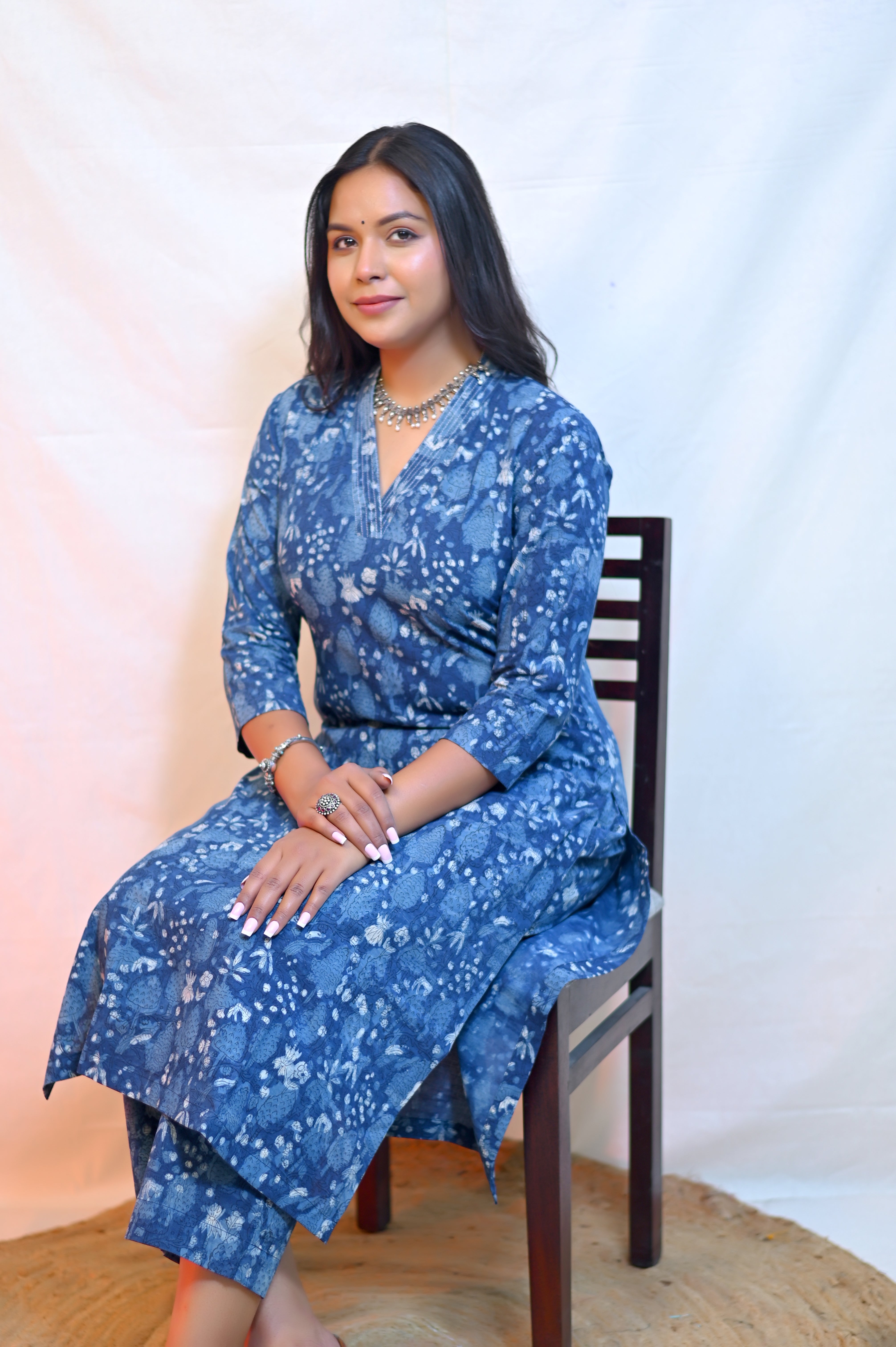 Handblock Printed Kurta With Pant
