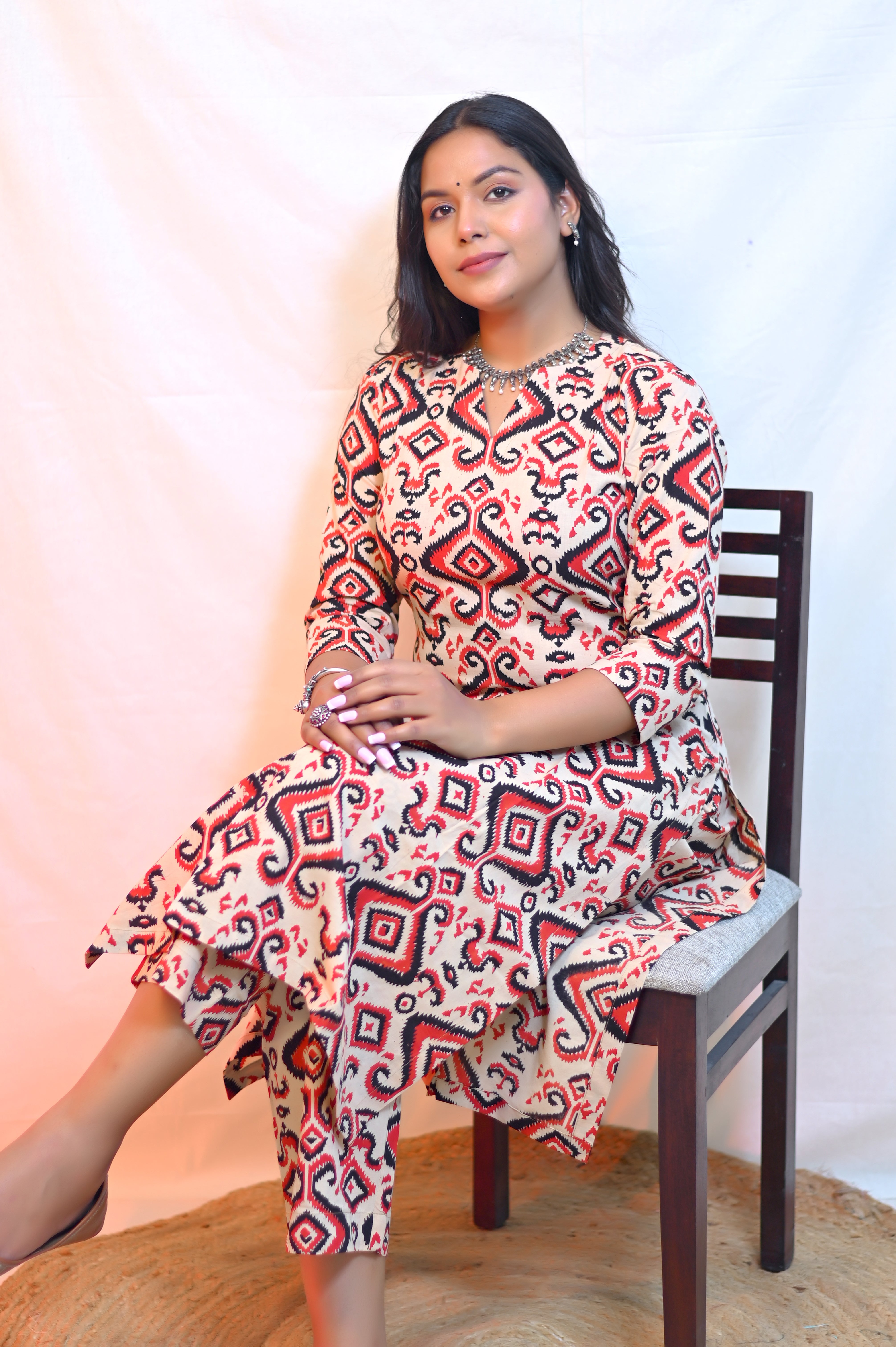 Handblock Printed Kurta With Pant