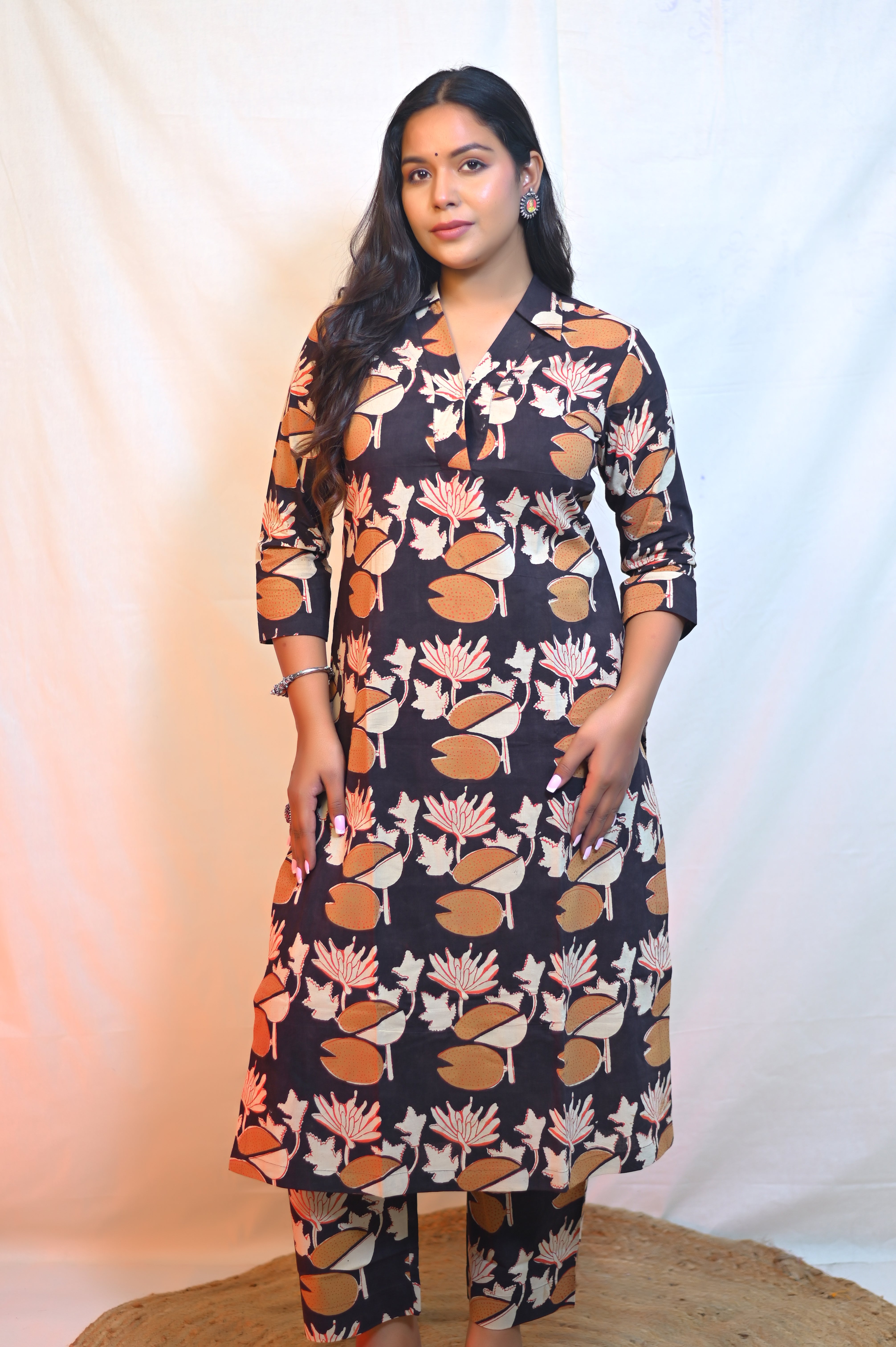 Handblock Printed Kurta With Pant