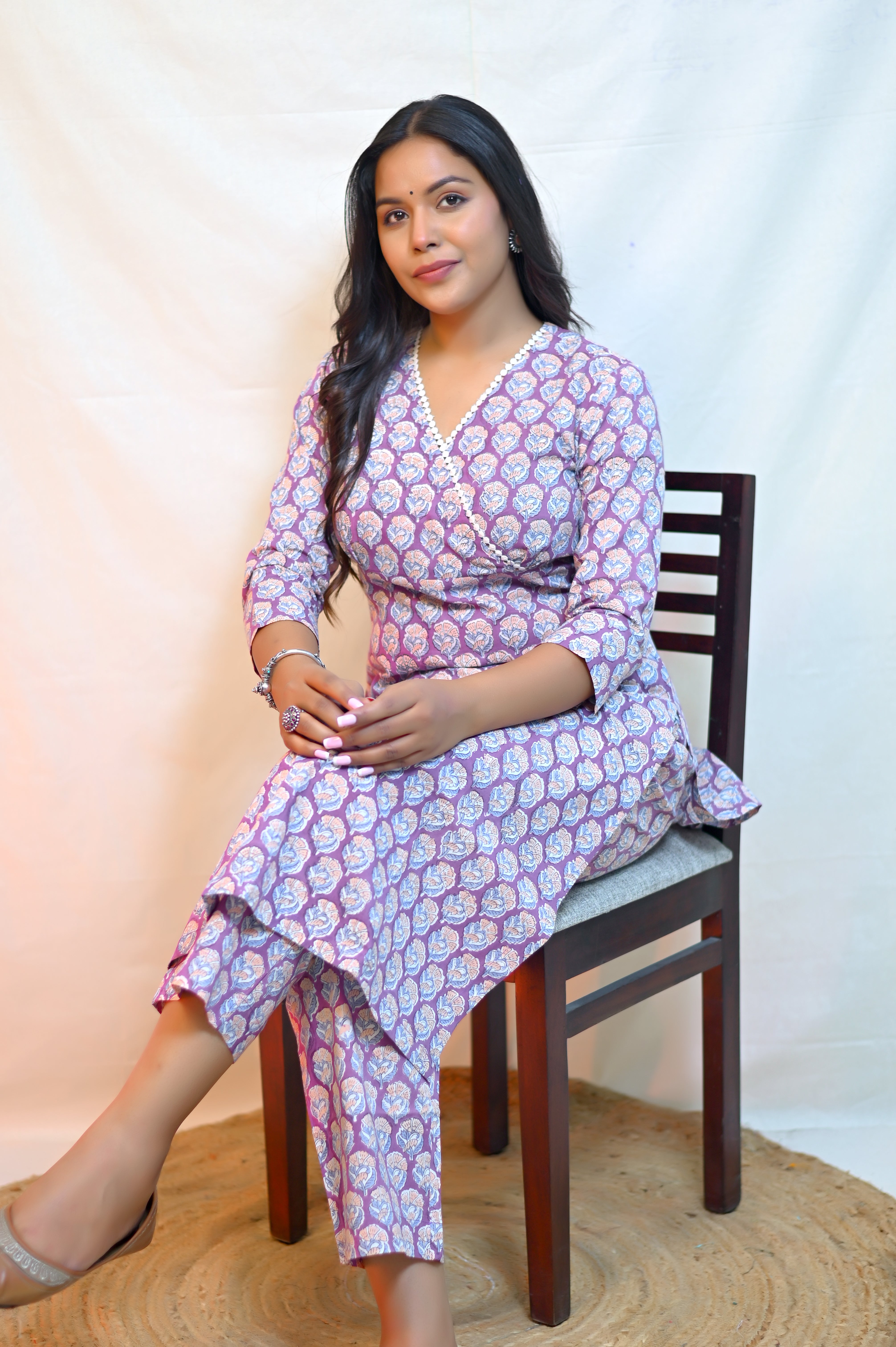 Handblock Printed Kurta With Pant