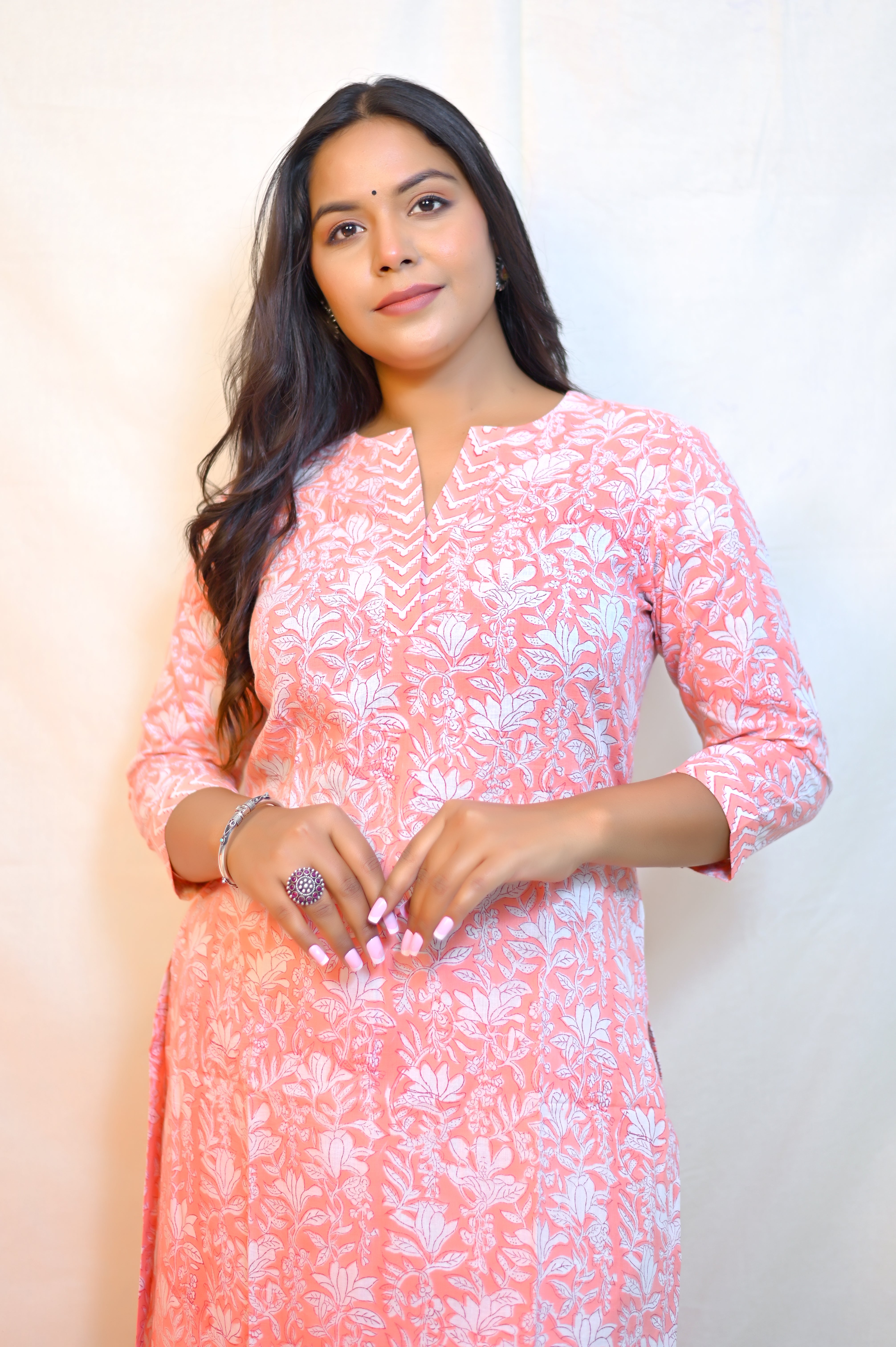 Handblock Printed Kurta With Pant